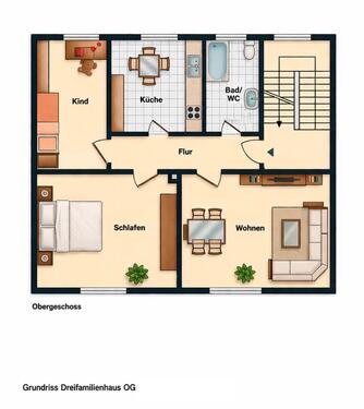Foto - 3-Zimmer-Wohnung im Obergeschoss in Dassel