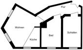 Foto - 2 Zimmer Etagenwohnung zur Miete in Leipzig