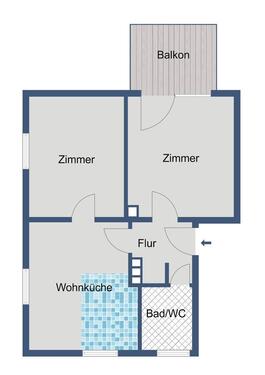 Foto - Erdgeschoßwohnung in Hessisch Lichtenau zur Miete