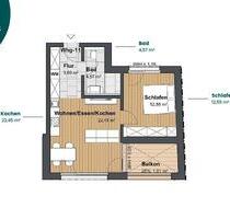 Neubauwohnung, Erstbezug - 900,00&nbsp;EUR Kaltmiete, ca.&nbsp; 45,00&nbsp;m&sup2; in Zirndorf (PLZ: 90513)
