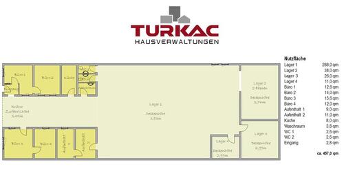 Foto - Asslar - Halle mit Büroräumlichkeiten und AufenthaltsräumeKüche