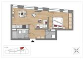 Foto - 2 Zimmer Dachgeschoßwohnung zur Miete in Leipzig