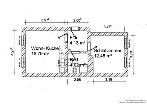 Foto - 2 Zimmer Erdgeschoßwohnung zur Miete in Freiberg
