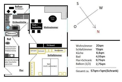 Foto - 2 Zimmer Etagenwohnung zur Miete in Frankfurt am Main