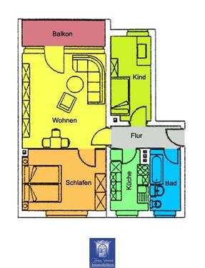 Foto - 3 Zimmer Etagenwohnung zur Miete in Dorfhain