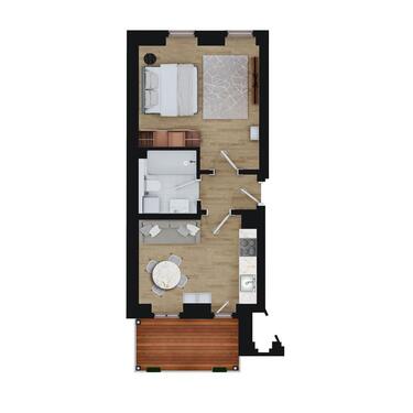 Foto - 1.5 Zimmer Etagenwohnung zur Miete in Leipzig