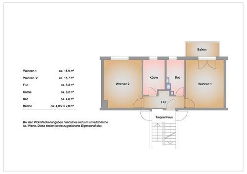 Foto - 2 Zimmer Etagenwohnung in Jacobsdorf