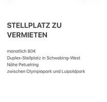 Stellplatz München Schwabing-West