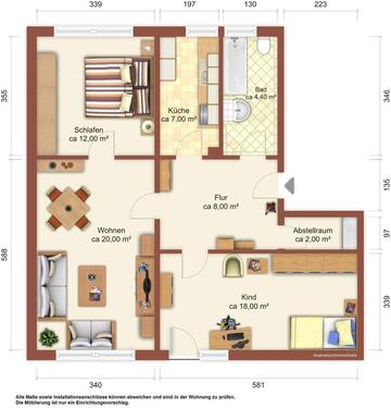 Foto - Etagenwohnung zur Miete in Zittau