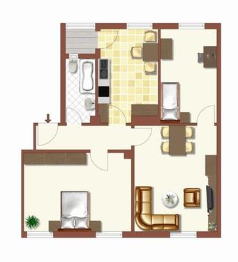 Foto - Etagenwohnung zur Miete in Osnabrück