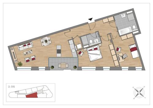 Foto - 3 Zimmer Etagenwohnung zur Miete in Leipzig