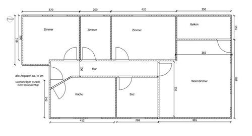 Foto - 4 Zimmer Dachgeschoßwohnung zur Miete in Taura