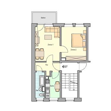 Foto - 2 Zimmer Etagenwohnung in Oschatz