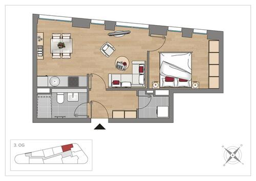 Foto - 2 Zimmer Etagenwohnung zur Miete in Leipzig