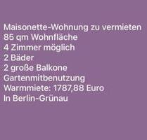 Maisonette Wohnung zur Miete in Berlin Grünau