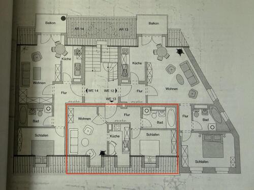 Foto - 2 Zimmer Dachgeschoßwohnung zur Miete in Chemnitz