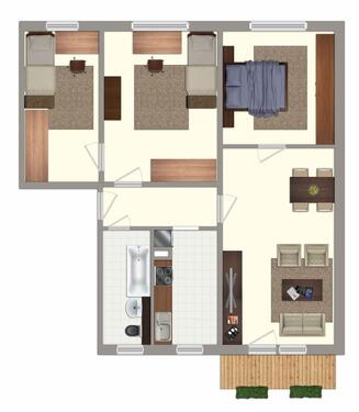 Foto - 4 Zimmer Erdgeschoßwohnung in Klingenberg