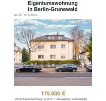 Wohnung zu verkaufen privat - 175.000,00&nbsp;EUR Kaufpreis, ca.&nbsp; 45,00&nbsp;m&sup2; in Berlin (PLZ: 14193) Charlottenburg-Wilmersdorf