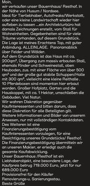 Foto - Einfamilienhaus in Husum zum Kaufen