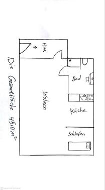 Foto - Helle 2-Zimmer-Wohnung (45 m²) in zentraler Lage