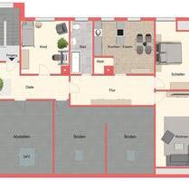 Fröndenberg - Dellwig: 3 Zimmer-Dachgeschosswohnung - Fröndenberg (Ruhr)