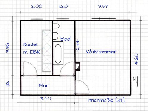 Foto - 1 Zimmer Etagenwohnung in Boizenburg/Elbe