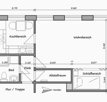Helle 1-Zimmer-Wohnung mit separater Küche in zentraler Lage - Süderbrarup