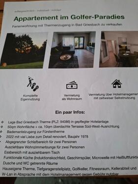 Foto - Appartement in Bad Griesbach - 109.900,00&nbsp;EUR Kaufpreis, ca.&nbsp; 50,00&nbsp;m&sup2;