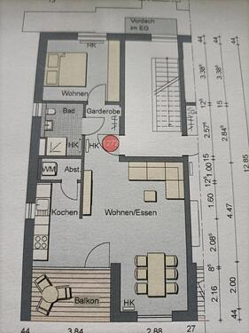 Foto - 2.5 Zimmerwohnung mit Balkon frisch gestrichen
