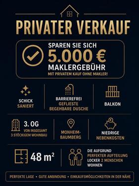 Foto - Verkaufe 2-Zimmer Eigentumswohnung ohne Provision und Makler