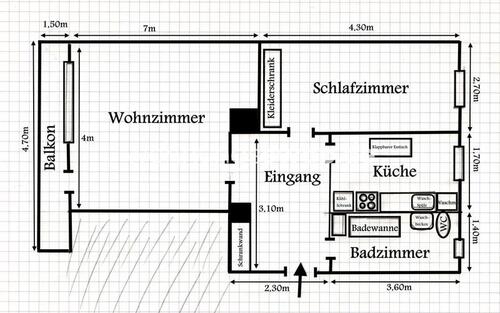 Foto - Wohnungsswap - 2 Zimmer, 61 m² - Triftstraße, Mitte, Berlin