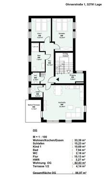 Foto - 3 Zimmer Etagenwohnung zur Miete in Lage