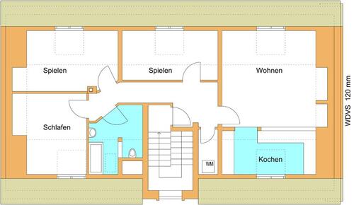 Foto - Grosse 4 Raum Dachgeschoss-Wohnung zu vermieten
