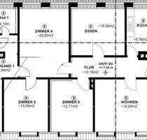 Großzügige DG-Wohnung 155 m² – 6 Zimmer, 2 Küchen, 2 Bäder - Hille