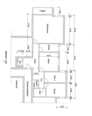 Foto - 4-Zimmer, Vollbad, Gäste-WC, sonniges Wohnzimmer