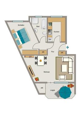 Foto - 2 Zimmer Etagenwohnung zur Miete in Kamp-Lintfort