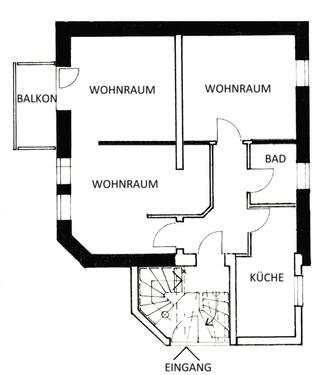 Foto - 3 Zimmer Etagenwohnung zur Miete in Eppelborn