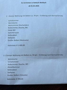 Foto - Wohnung zu vermieten Rottach-Egern Weissach