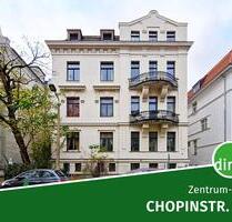 ruhige, teilmöblierte City-Whg. mit Süd-Balkon zum Hof, Tageslichtbad, Einbauküche, Stellplatz usw. - Leipzig Mitte