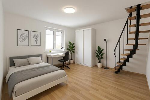 Foto - 1,5-Zimmer Apartment vollmöbliert, eigenes Bad & Küche & Internet