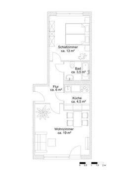 Foto - 2 Zimmer Etagenwohnung zur Miete in Prenzlau