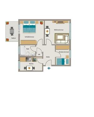 Foto - 3 Zimmer Etagenwohnung zur Miete in Herten