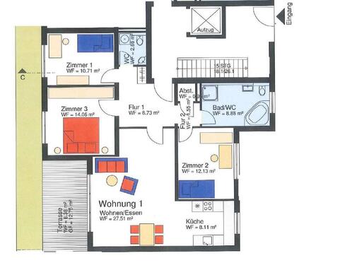 Foto - 4 Zimmer Etagenwohnung in Singen (Hohentwiel)