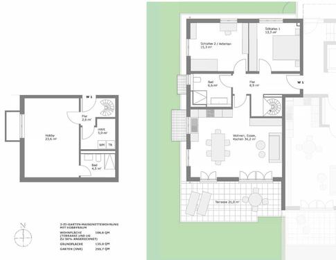 Foto - 3 Zimmer Erdgeschoßwohnung zum Kaufen in Geretsried