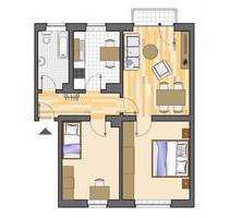 3 Zimmer, EG mit Balkon und Dusche - Marl