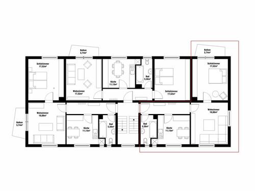 Foto - Wunderschön geschnittene Wohnung 2-ZKB + Balkon in Sinntal-Sterbfritz