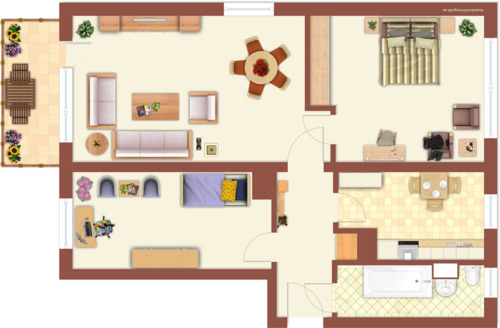 Foto - 3 Zimmer Etagenwohnung zur Miete in Neustrelitz