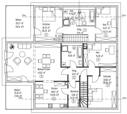 Foto - 3 Zimmer Etagenwohnung zur Miete in Massing