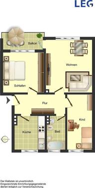 Foto - 3 Zimmer Erdgeschoßwohnung in Bad Zwischenahn