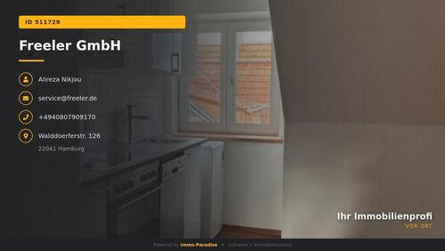 Foto - 2 Zimmer Etagenwohnung zur Miete in Hamburg